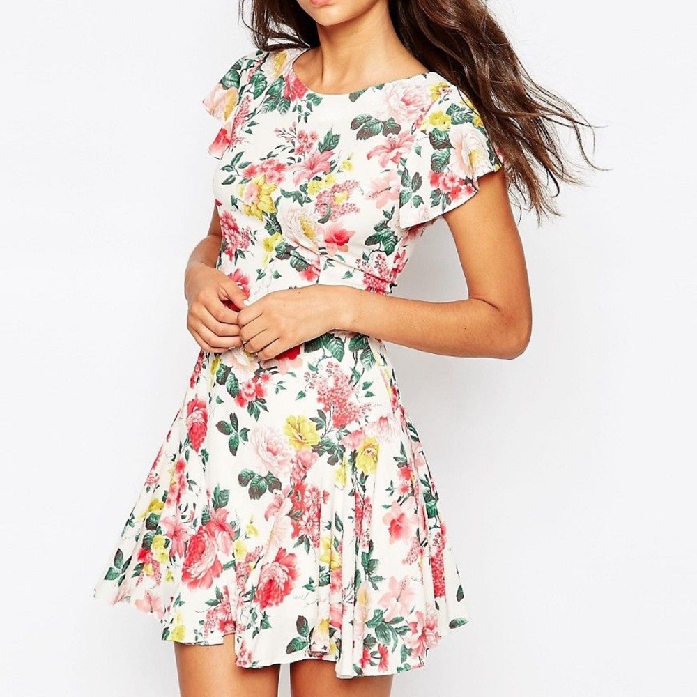 Love Skater Dress In Floral Print